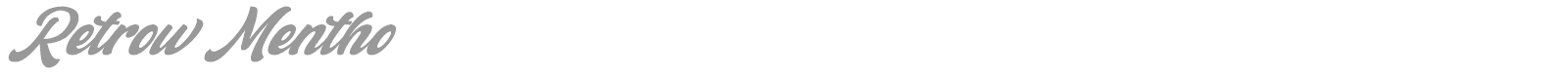 Retrow Mentho font preview